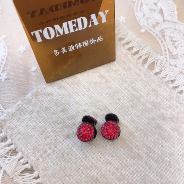 W1444韩系设计精致大气简约小豆丁顶夹