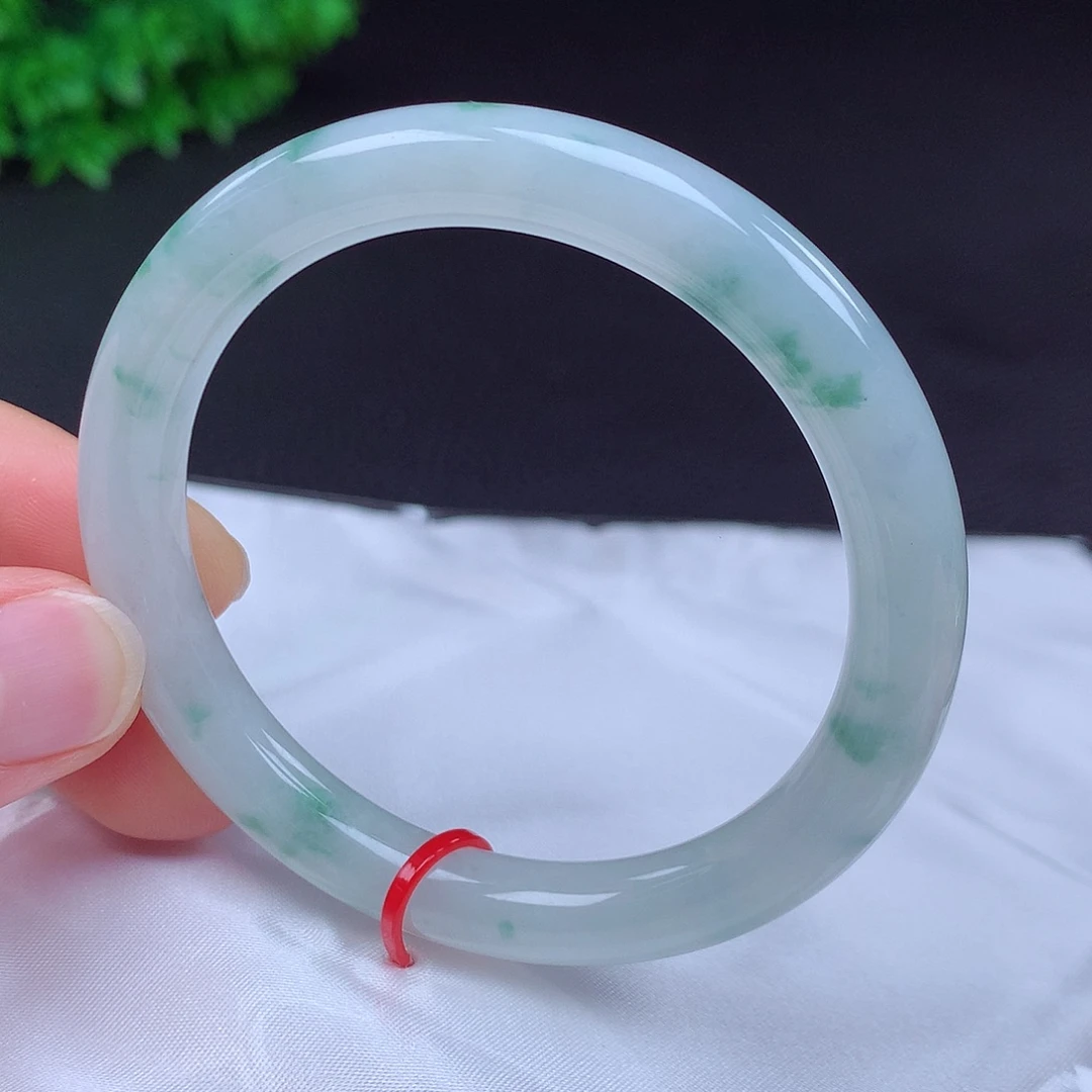 翡翠未镶嵌手镯53圈432116