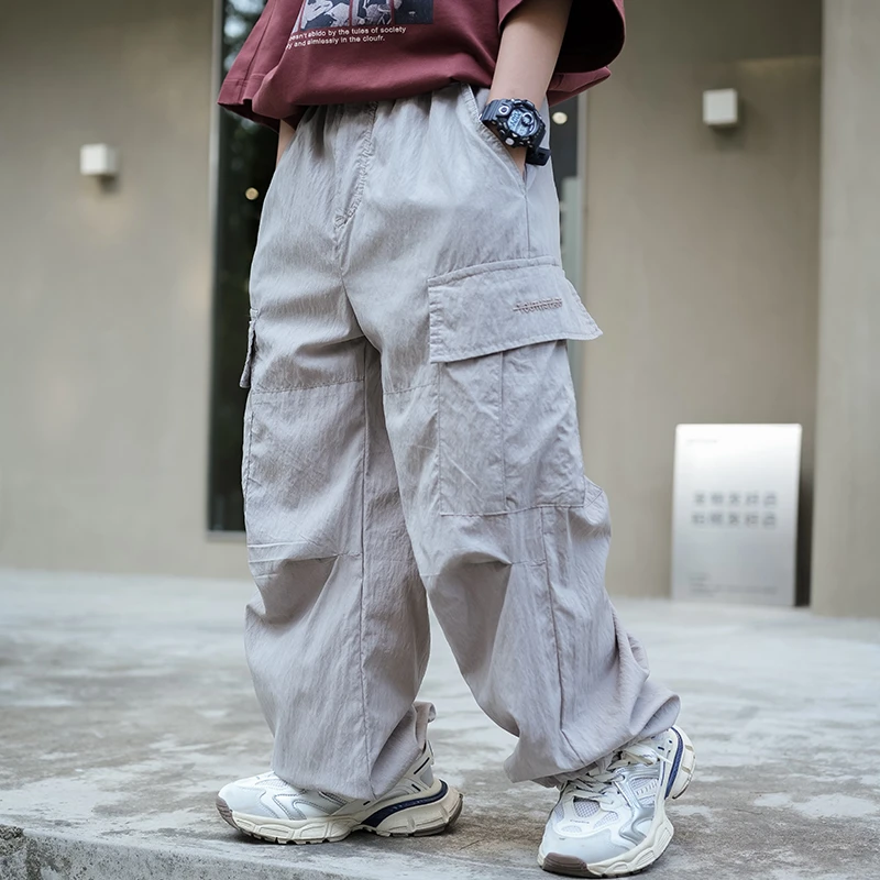 男童裤子夏装2025新款儿童夏款防蚊裤中大童男孩休闲运动裤潮2275