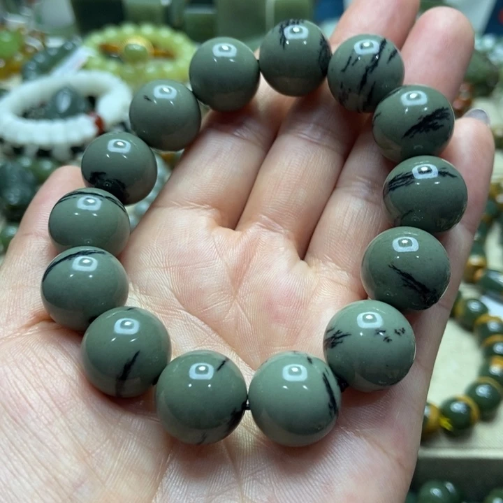 和田玉未镶嵌手链