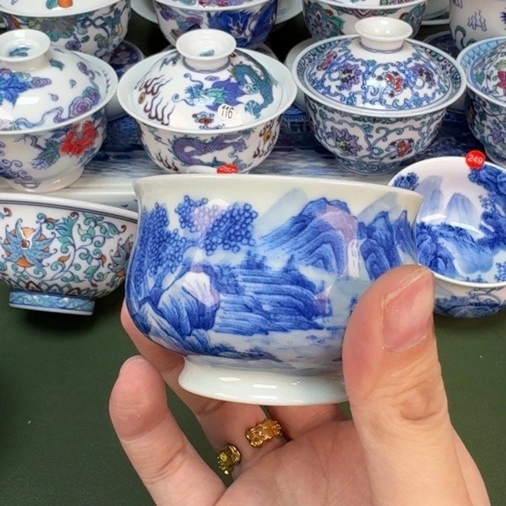 大帅景德镇纯手工手绘茶具360