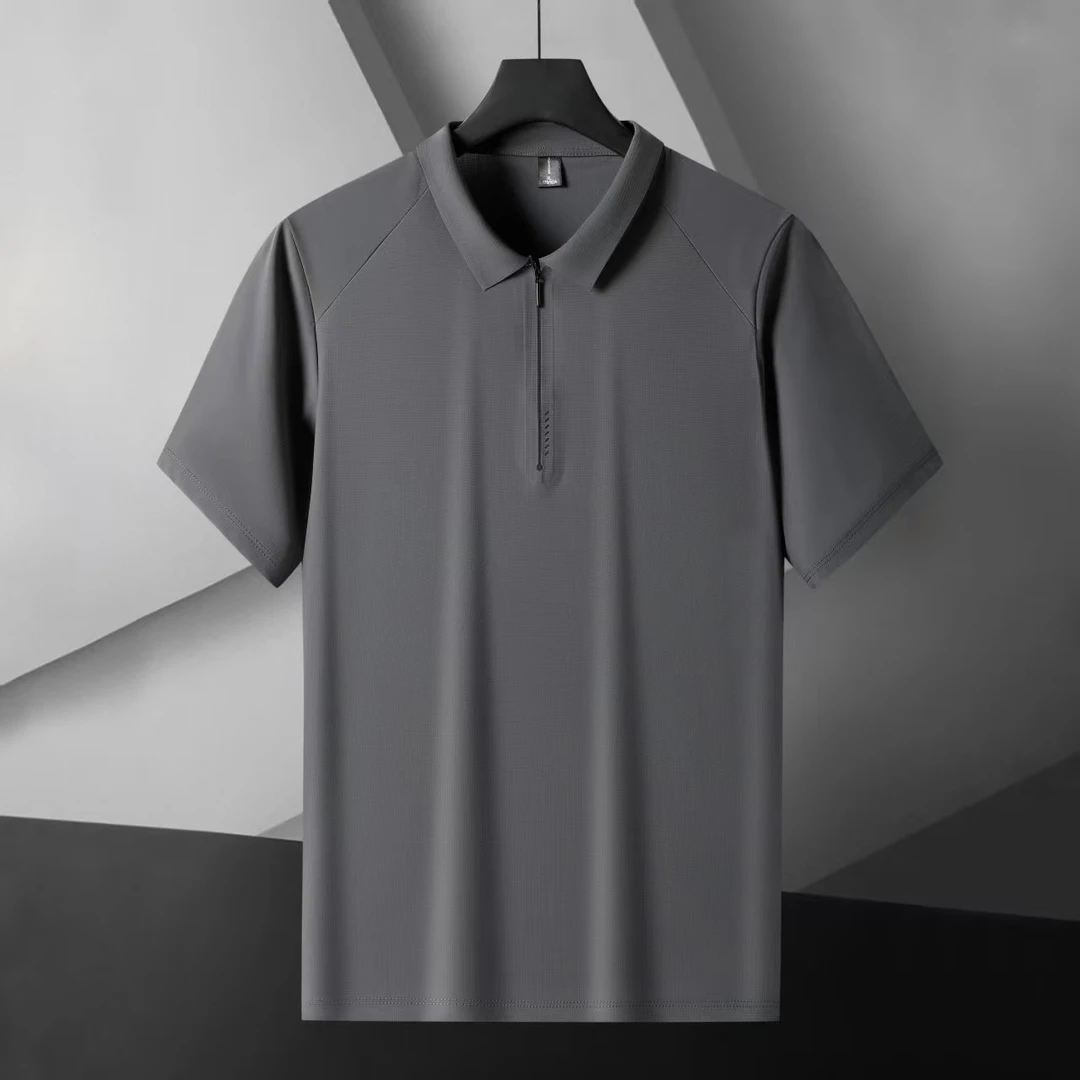 男士高品质百搭无痕短袖polo衫