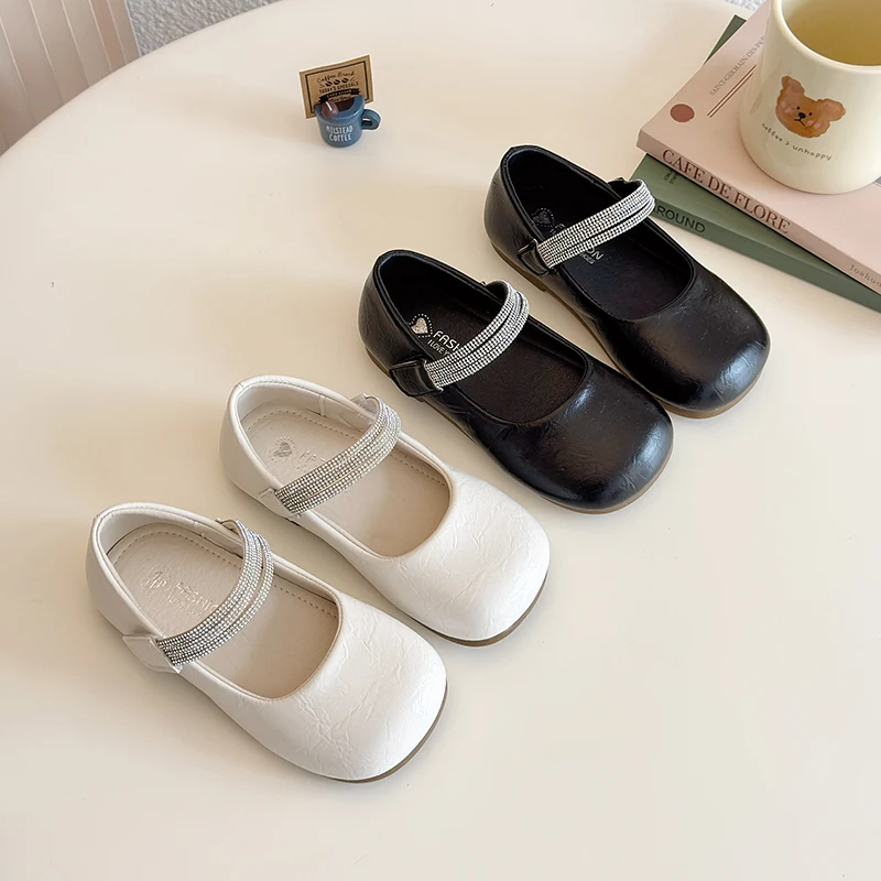 公主鞋鞋板鞋女孩小公主鞋子男童小童童鞋春秋女童小孩软底皮鞋