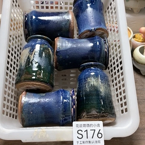 紫砂花盆176微瑕品口径3到4左右