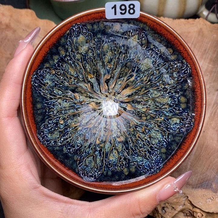 韩***道茶盏建窑建盏主人杯198