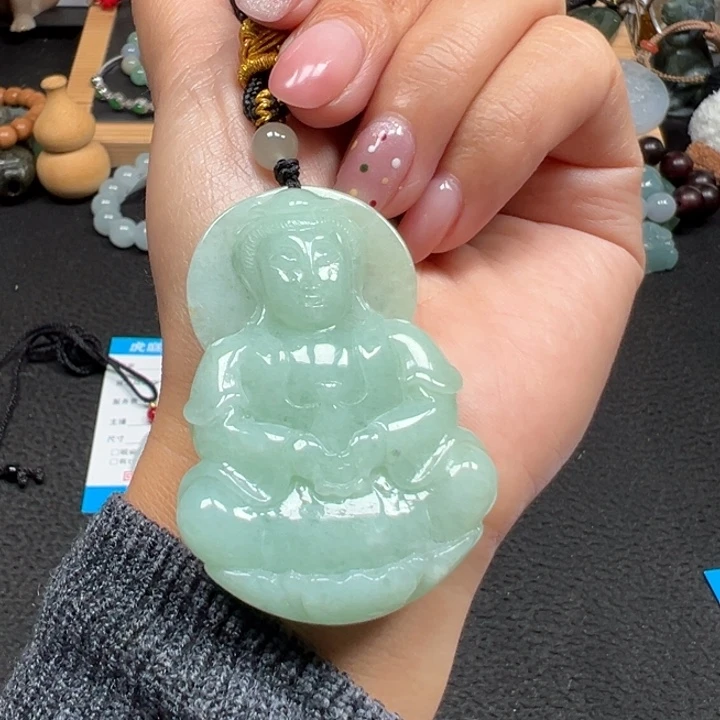 翡翠未镶嵌颈饰天然A货缅甸翡翠