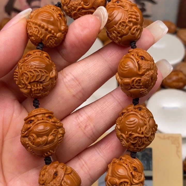 橄榄核手串/手链雕刻雕刻精美细腻