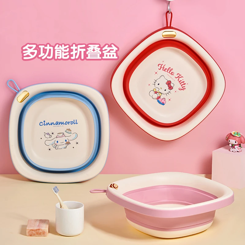 可爱卡通洗脸盆家用宝宝洗屁屁盆学生宿舍洗私处衣物便携式折叠盆
