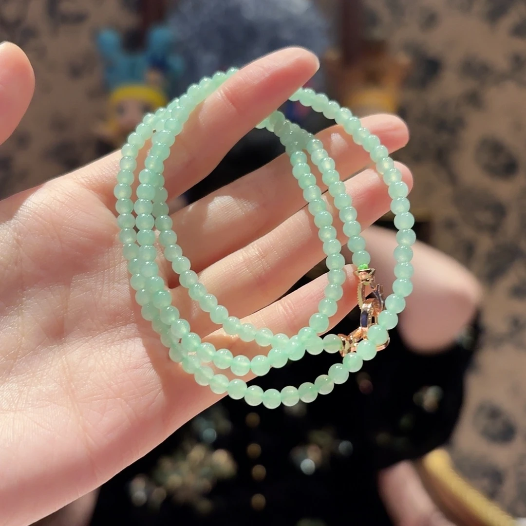 翡翠未镶嵌颈饰颈饰