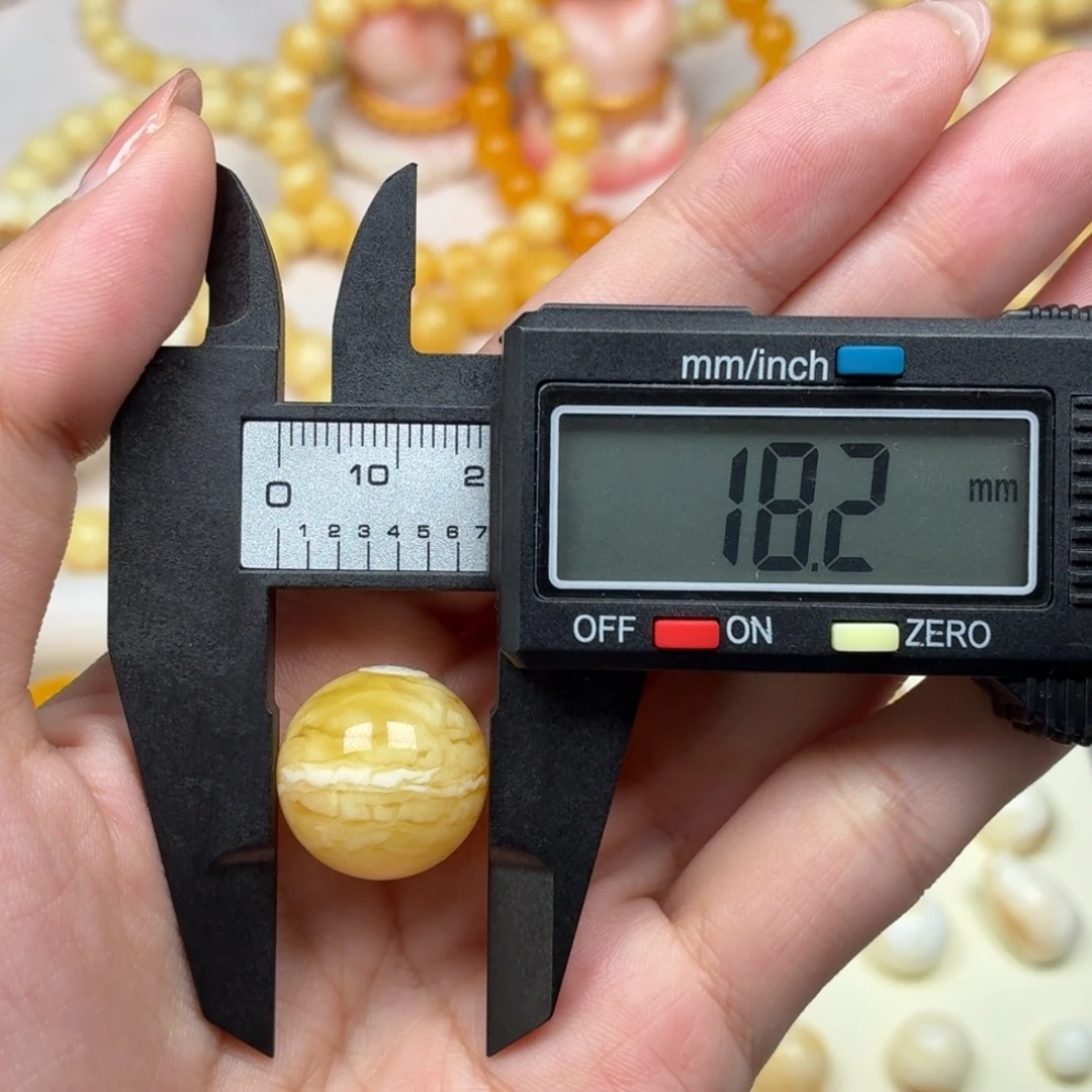 琥珀未镶嵌颈饰俄料虎皮纹 3.3g