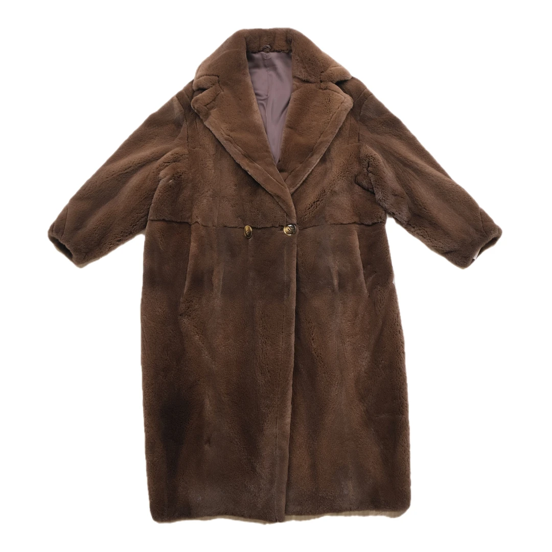 XXN《旷野之息》丹麦进口经典复古轻奢时尚泰迪水貂整貂长款大衣