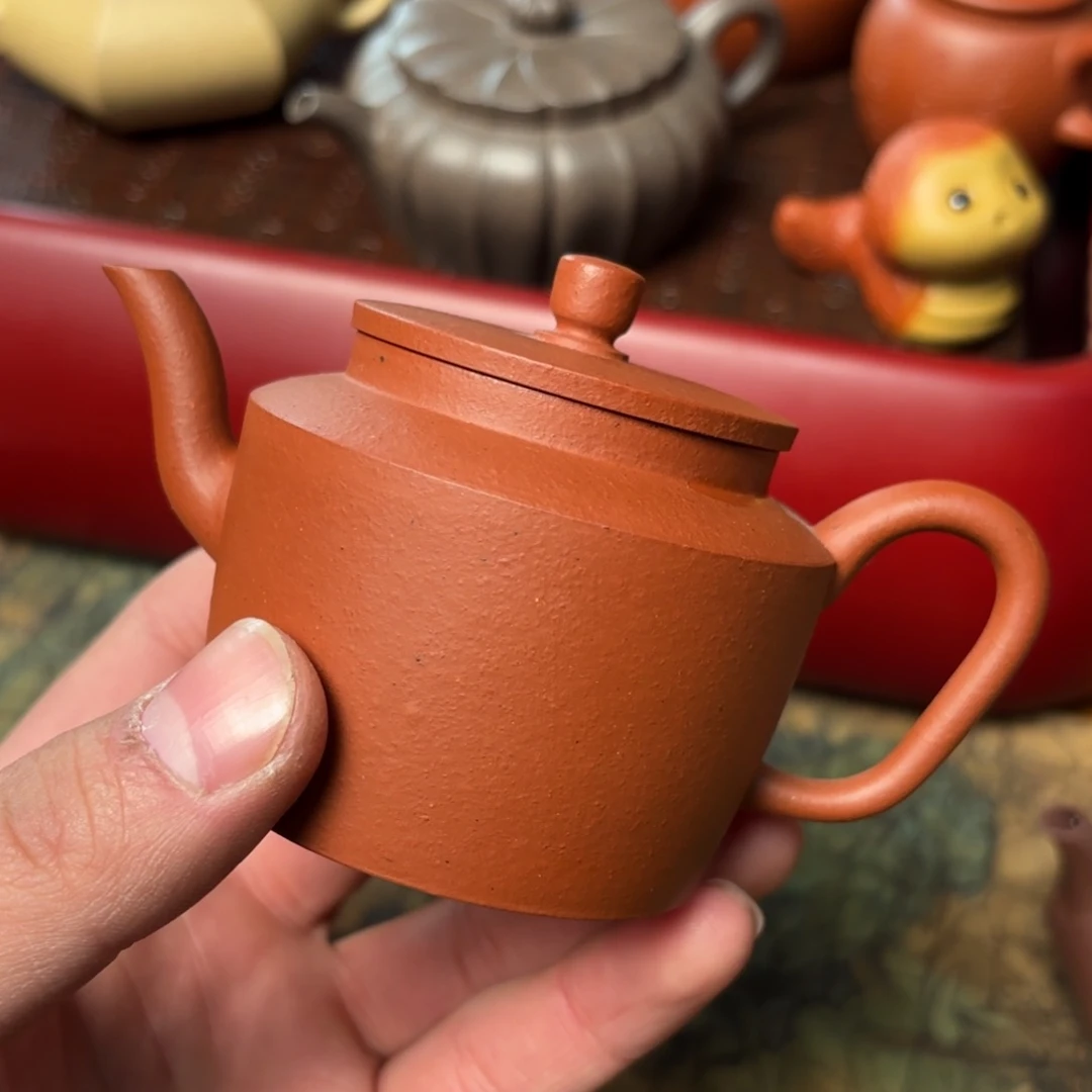 紫砂茶壶*️****黄龙山朱泥 生砂生料 微瑕