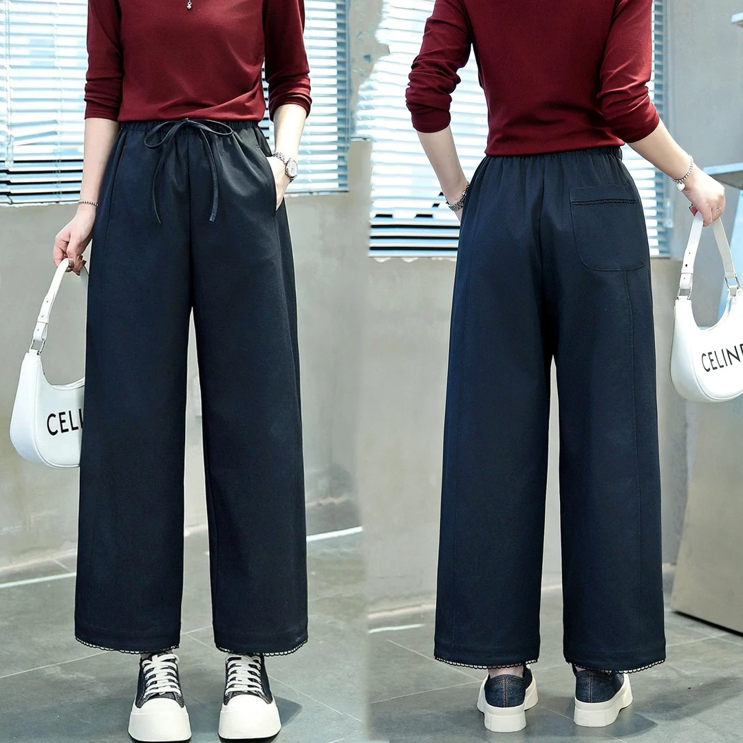 【衣诗恋正品】弯刀裤休闲裤小个子松紧腰秋季新款5913