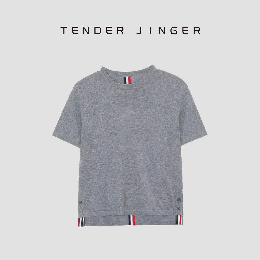 Tender Jinger【专柜】后背织带针织短袖T52BBS79992