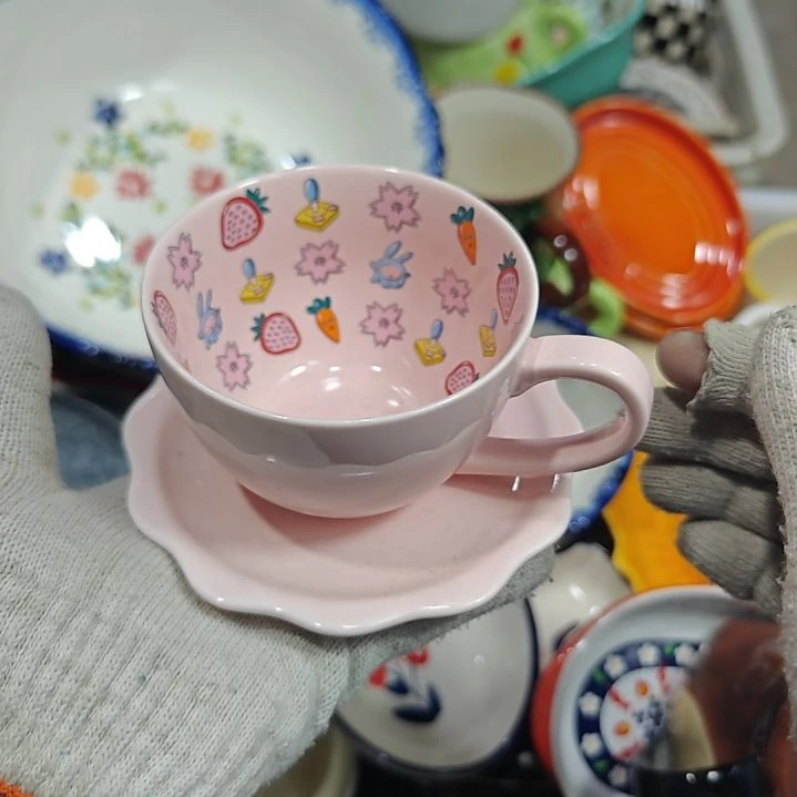 欧式陶瓷餐具杯碗盘微瑕介意慎拍