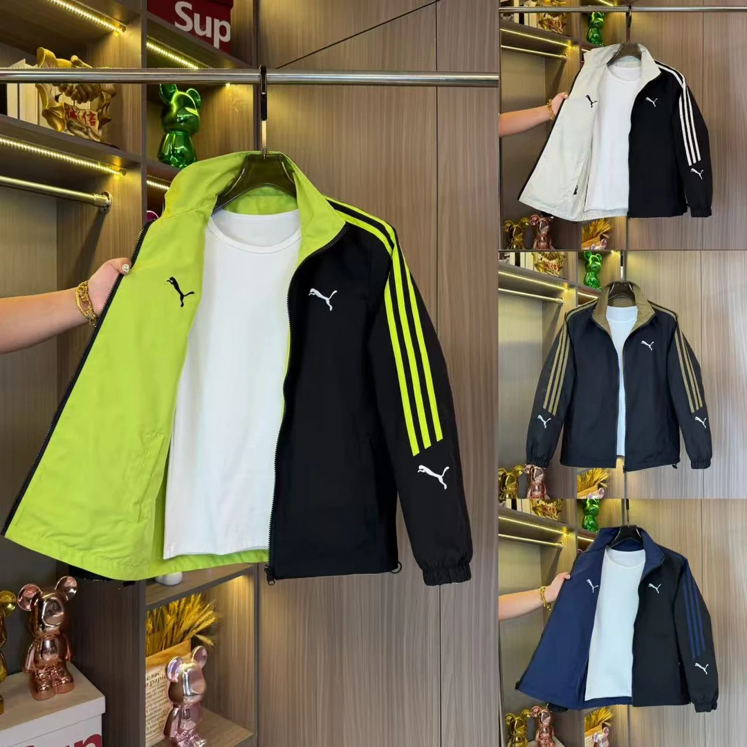 两面穿秋季新款休闲刺绣百搭两面服上衣1077
