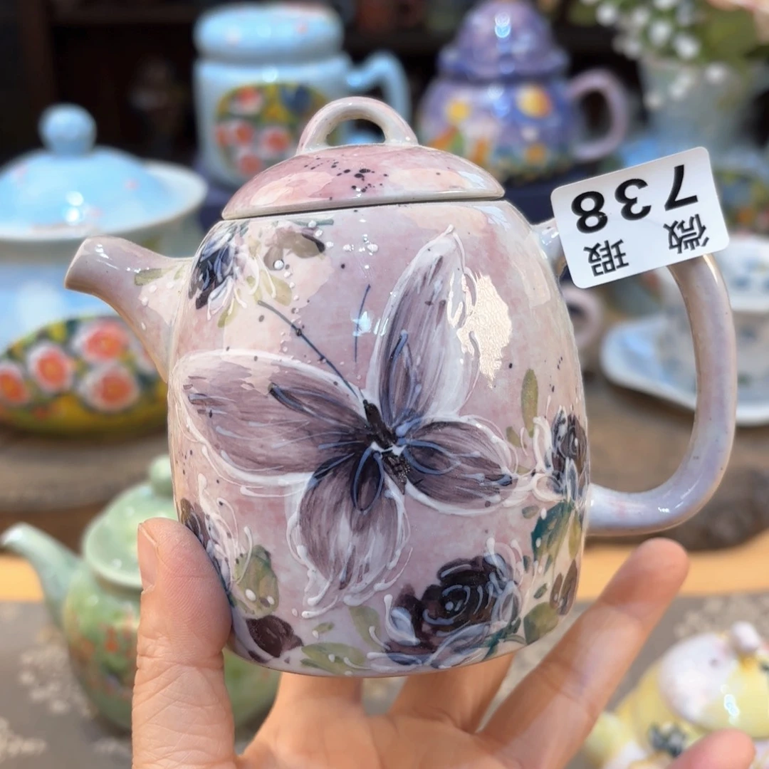 景德镇手绘高温釉下彩陶瓷茶具