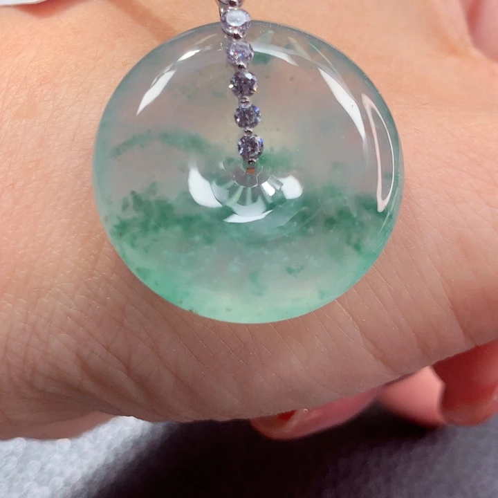 定制翡翠18K金镶嵌翡翠