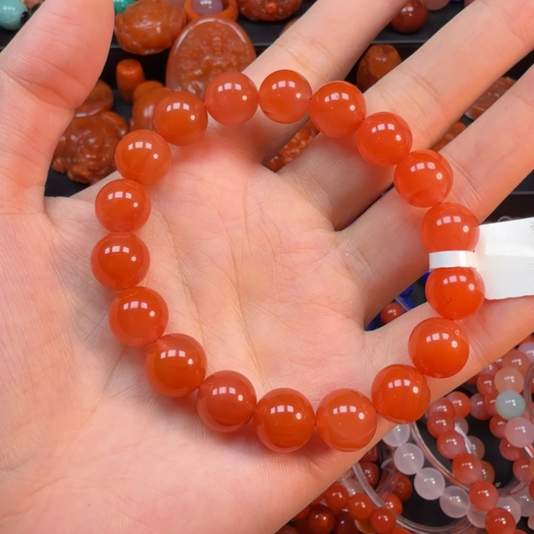 南红玛瑙未镶嵌手串11