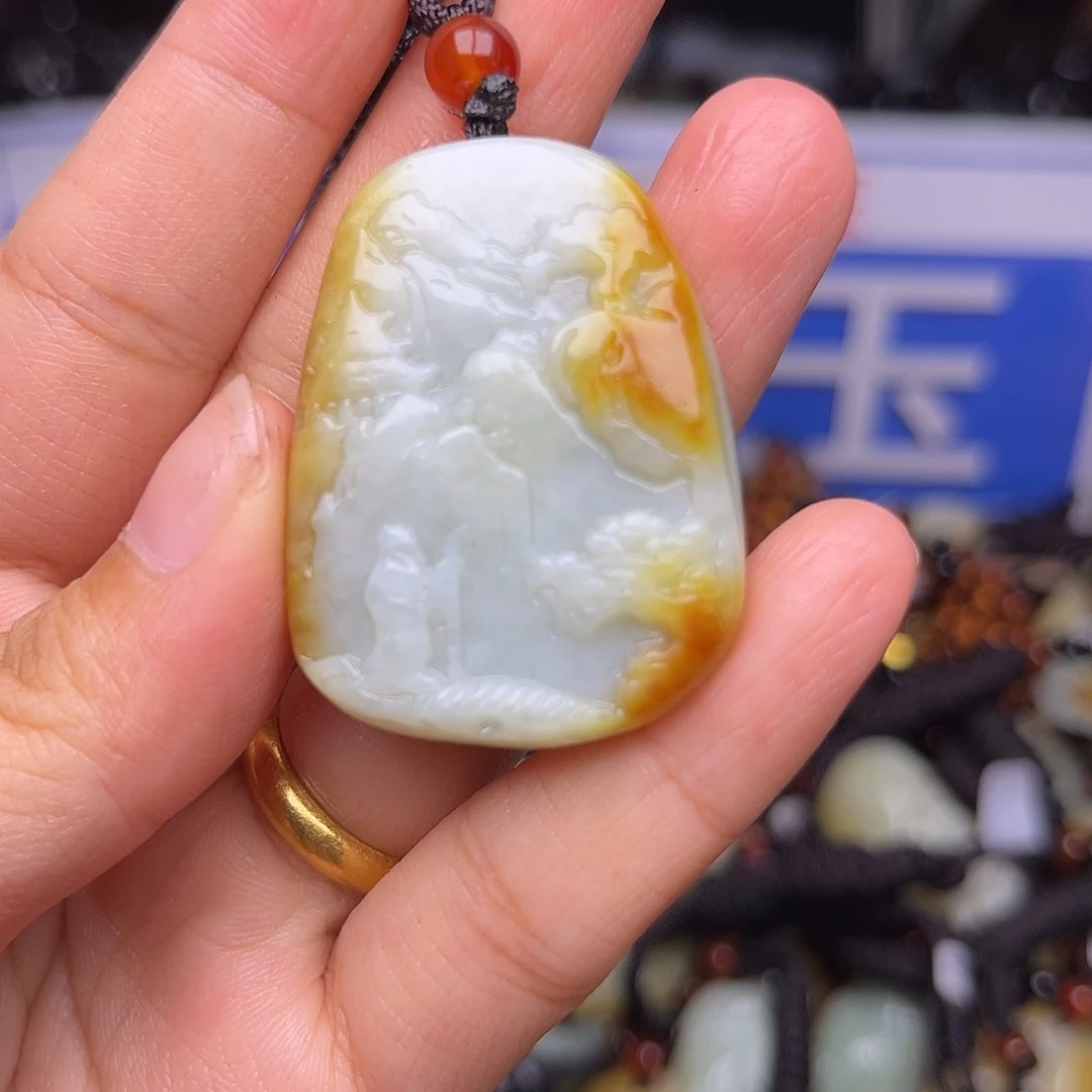 和田玉未镶嵌颈饰
