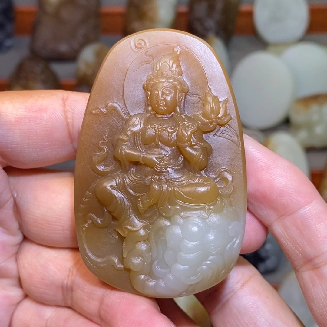 定制和田玉M***文且末糖普贤