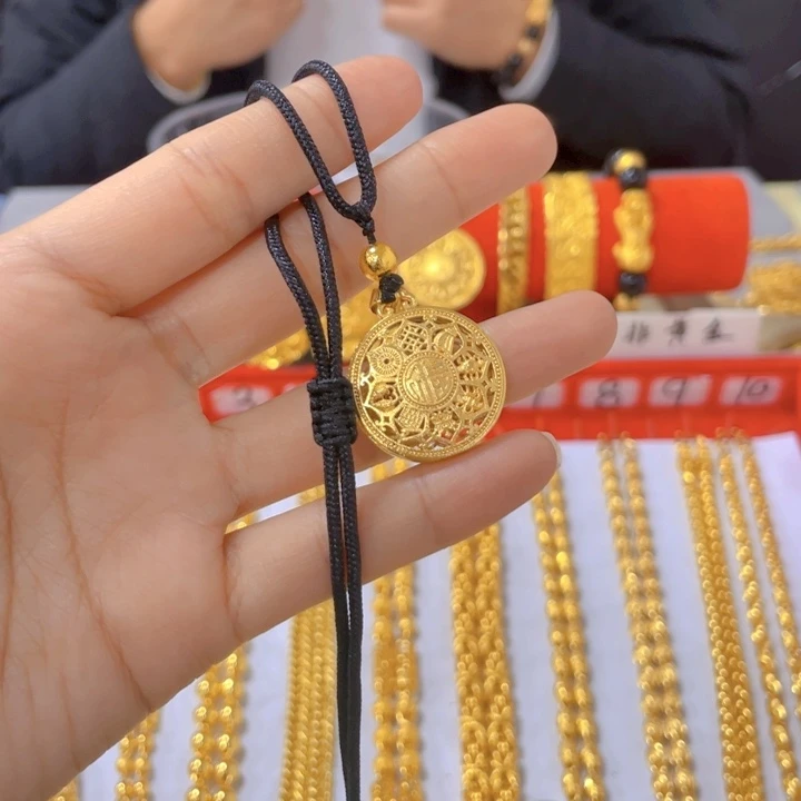 河***锅合金合金八宝罗盘吊坠