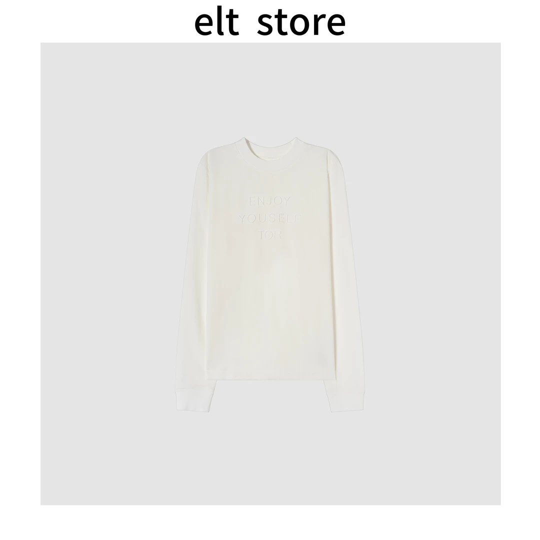 纯棉圆领字母刺绣T恤1276-1450