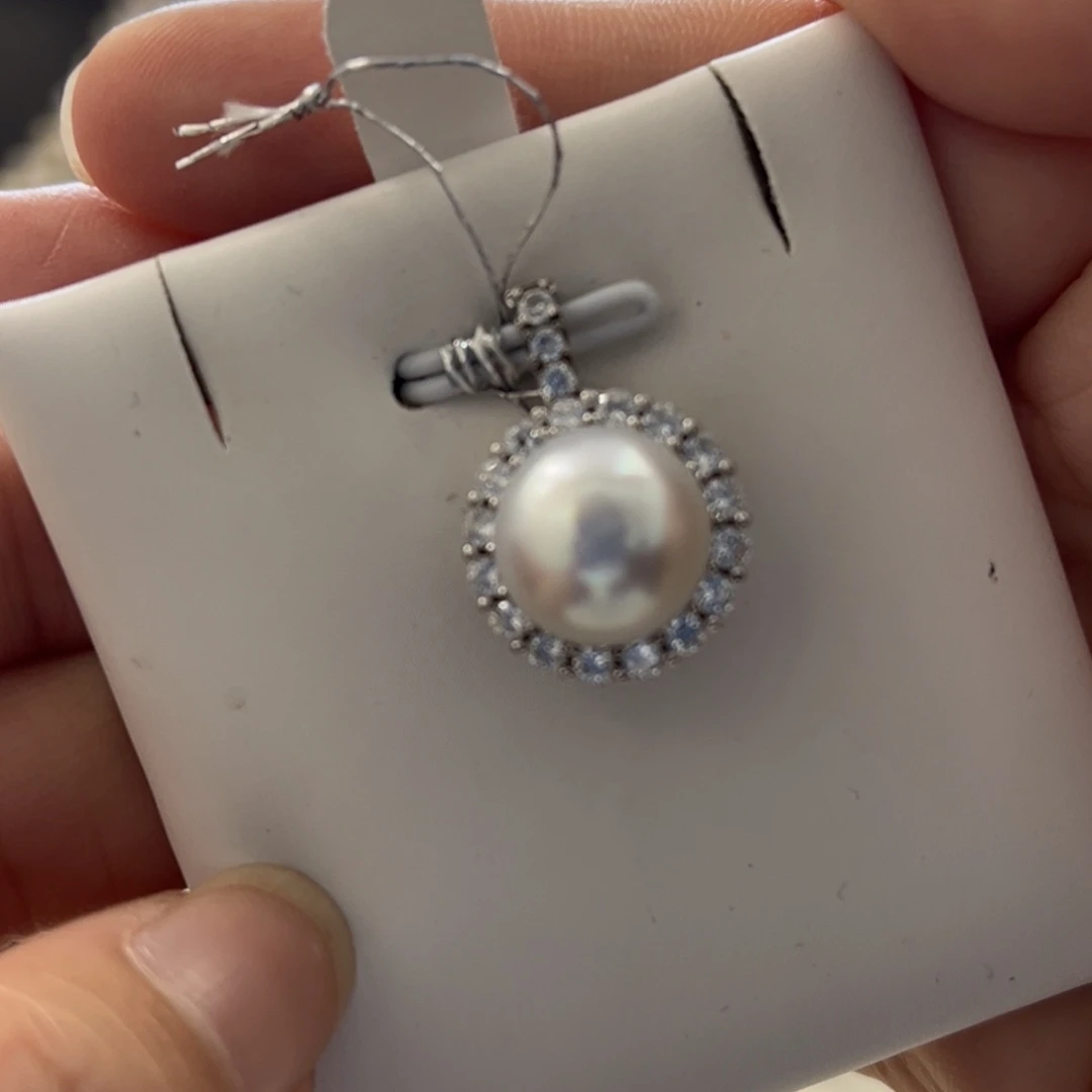 海水珍珠颈饰银S925镶嵌澳白#福利