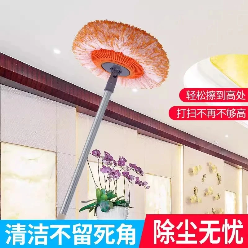 向日葵拖把拖地除尘掸擦地砖扫墙天花板洗车家用玻璃清洁神器-01