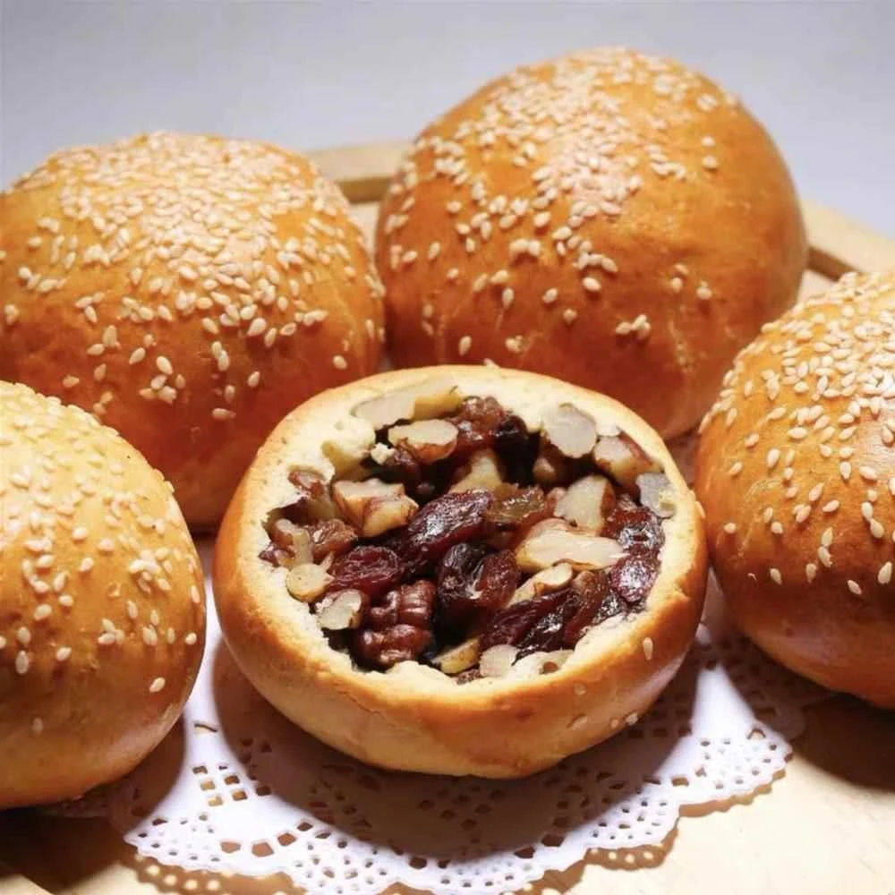 新疆特产馕掌门果仁手把馕 夹心坚果烤馕核桃葡萄干牛奶馕饼面包