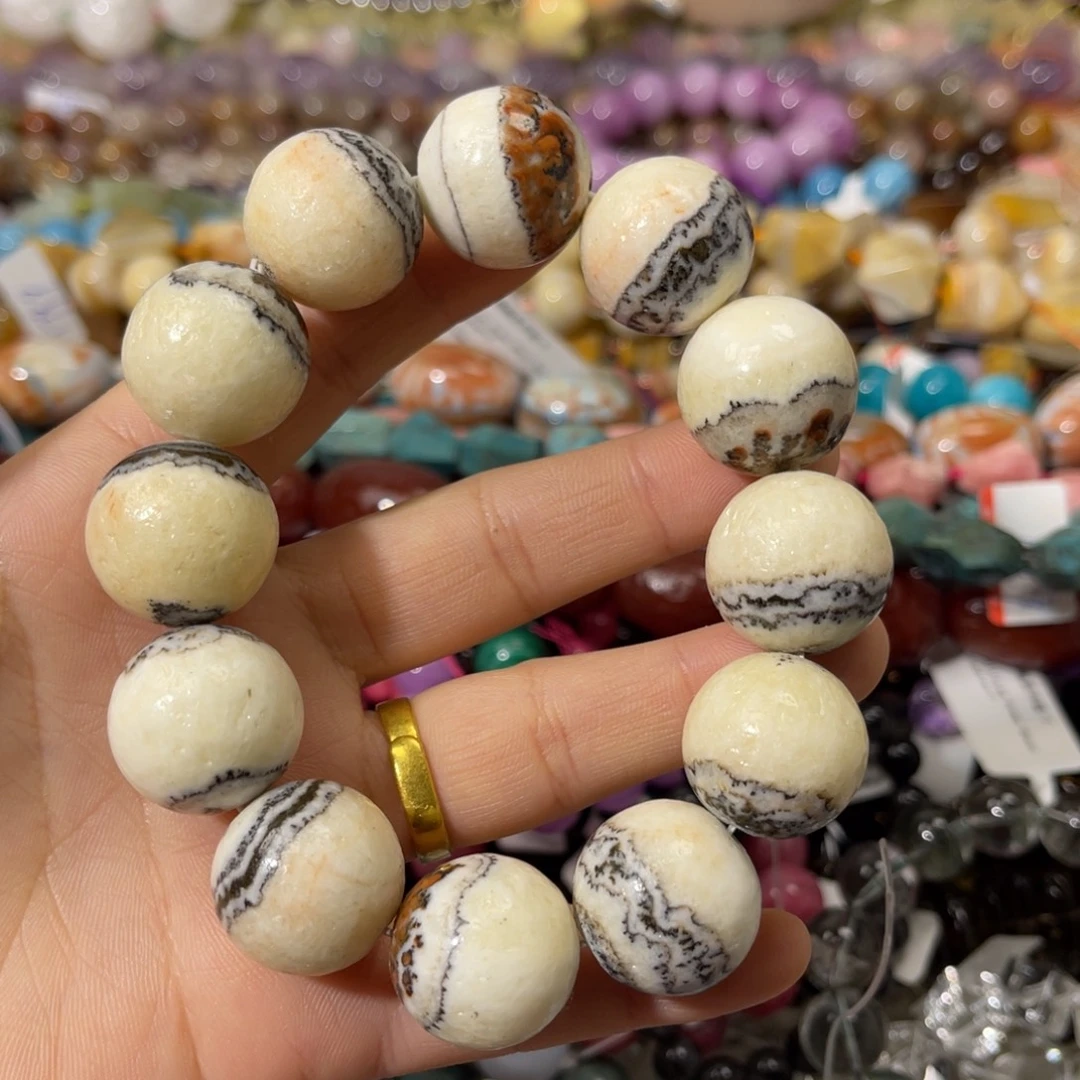 鱼***鹰玛瑙/玉髓散珠澳洲红纹卡20