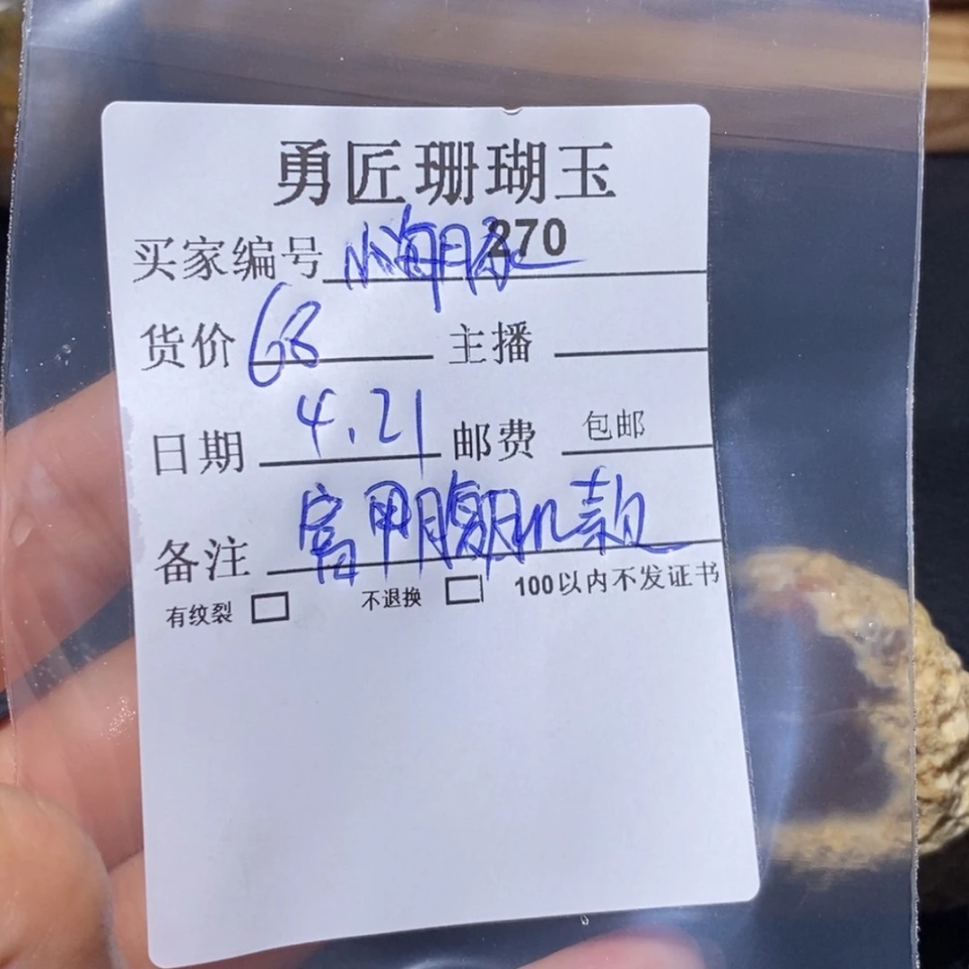 【闪购商品】硅化玉颈饰未镶嵌小***歌