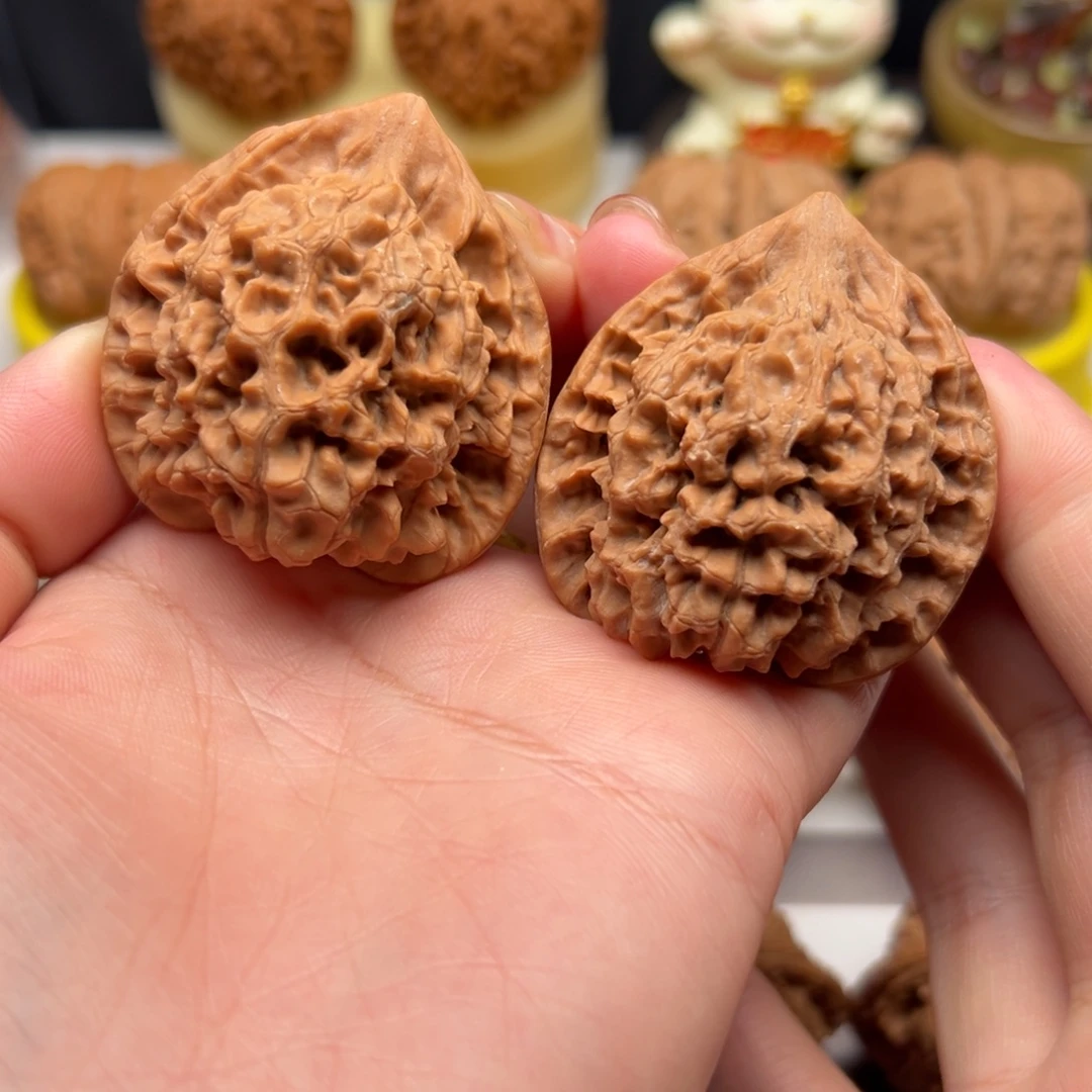 把件文玩核桃43全品麒麟纹官帽