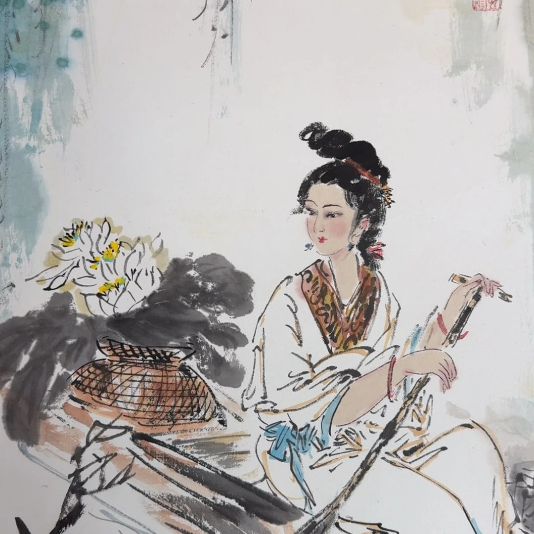 国画国画作品山水花鸟纯手绘