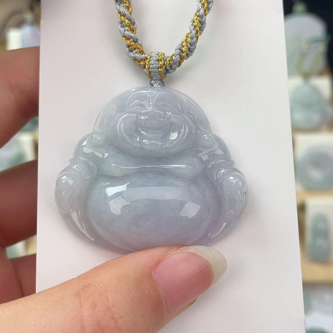 翡翠未镶嵌颈饰佛公