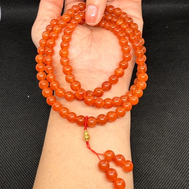 晶匠晶匠红兔毛18K金108颗 多样性发一 简约