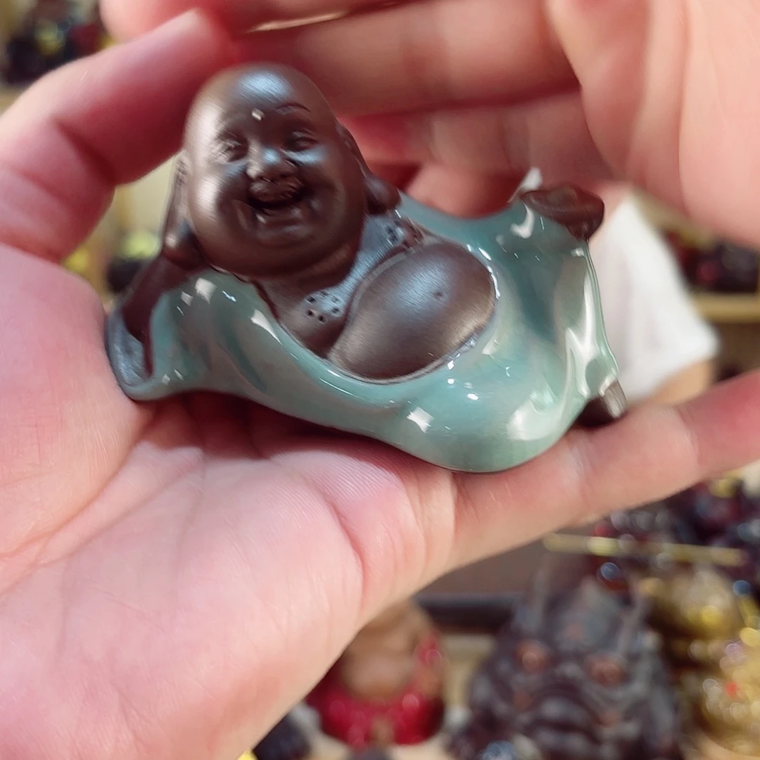 紫砂茶宠紫陶树脂茶宠摆件