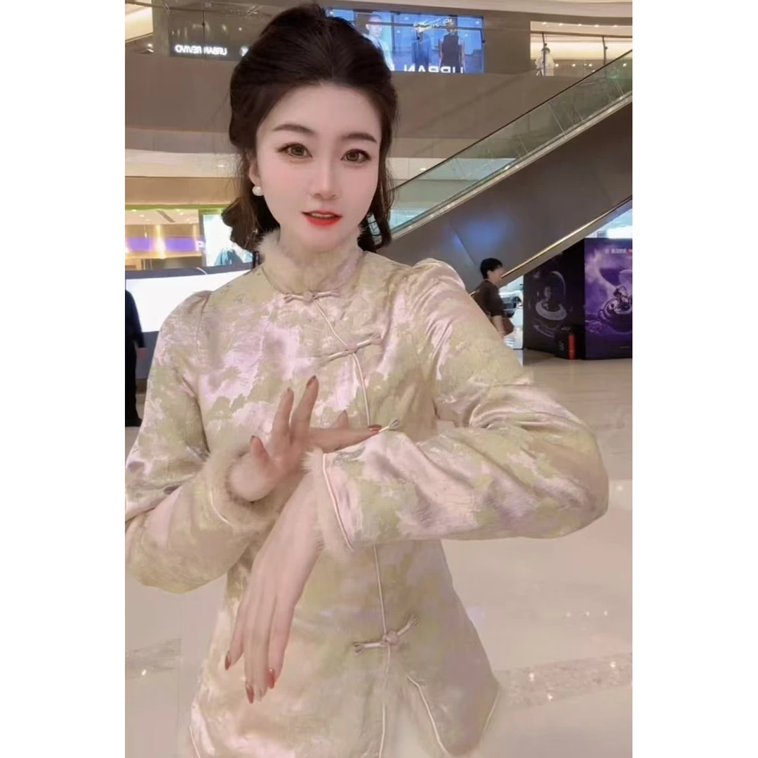 『漫雪Y』复古设计感气质百搭时尚衬衫10161