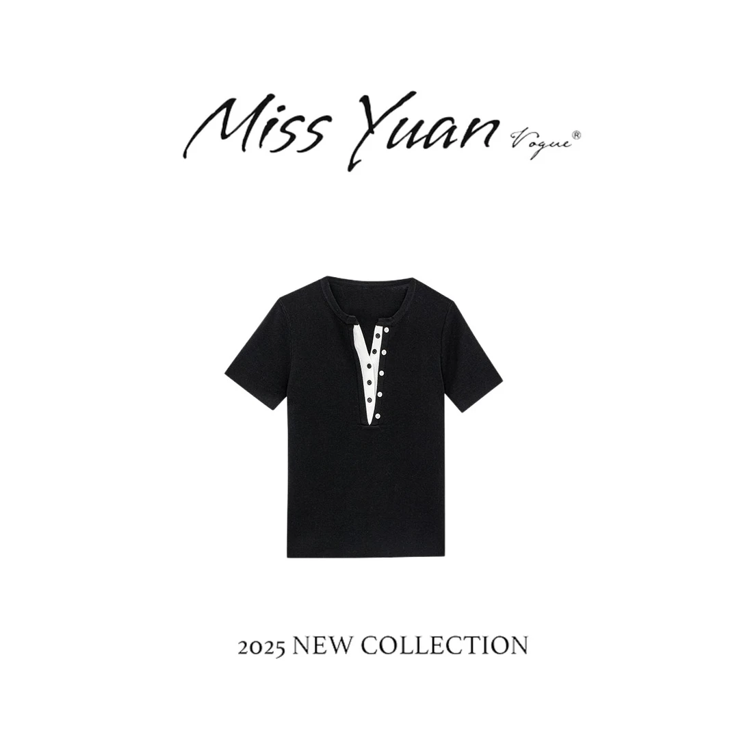 M.Y. 媛总 2025夏季新款时尚宽松设计师针织衫MYS1238M