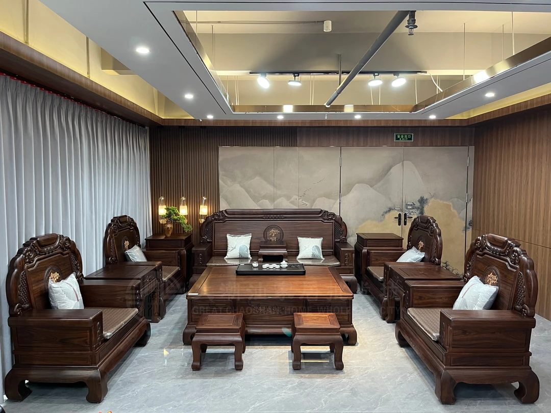 聚福沙发   实木材质 家用简约大气新中式沙发