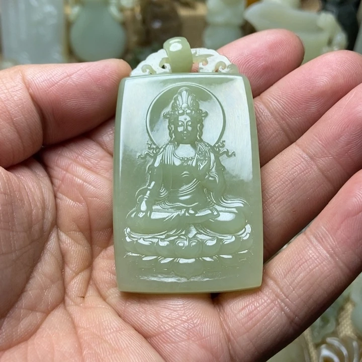 和田玉未镶嵌挂件