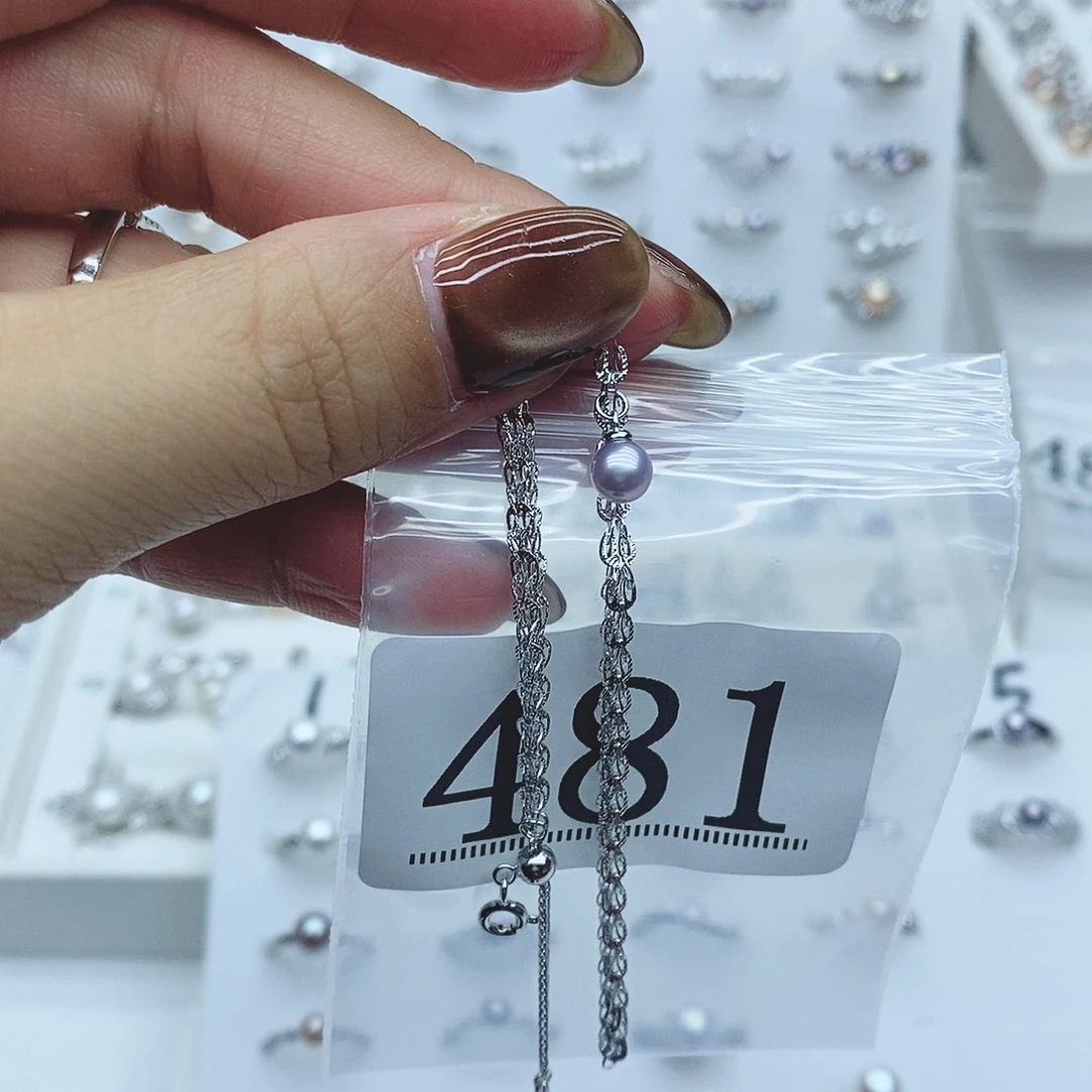 活***己淡水珍珠珠宝奇石银S925镶嵌481