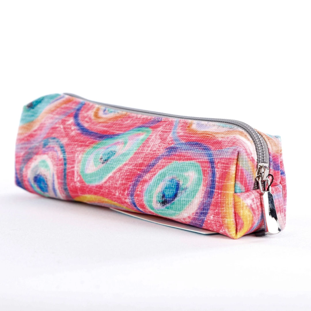 无则艺【笔袋】原创学生收纳包办公笔袋包粉色眼睛零钱包拉链双层