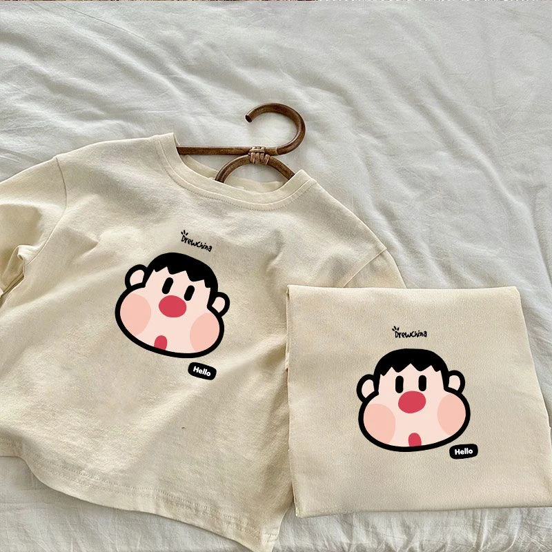 儿童100%纯棉长袖T恤2025男宝宝卡通动漫人物上衣薄款时髦打底衫t