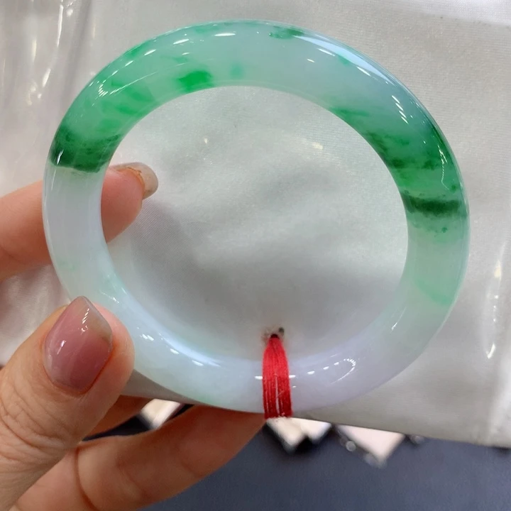 未镶嵌手镯翡翠52.3圆条