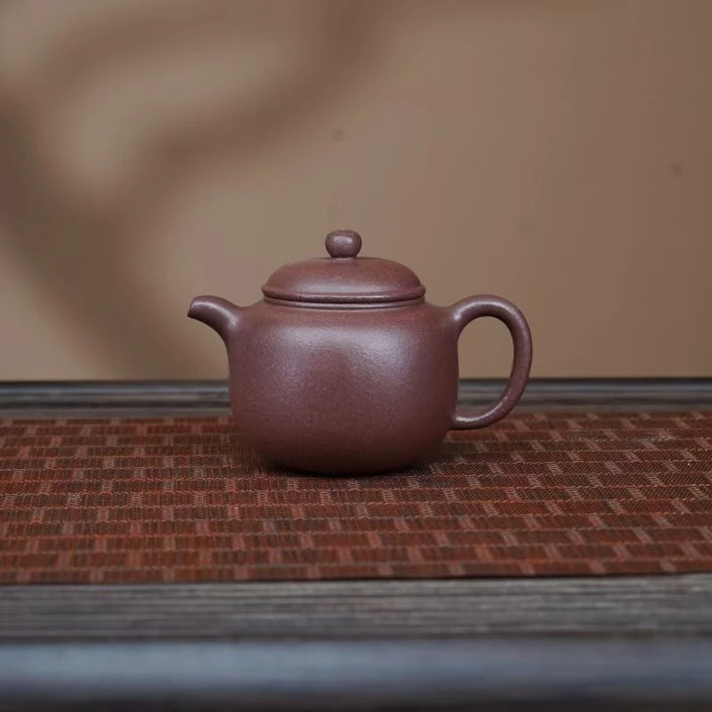 LY千禧紫泥【匏尊280CC】宜兴黄龙山原矿手工紫砂壶