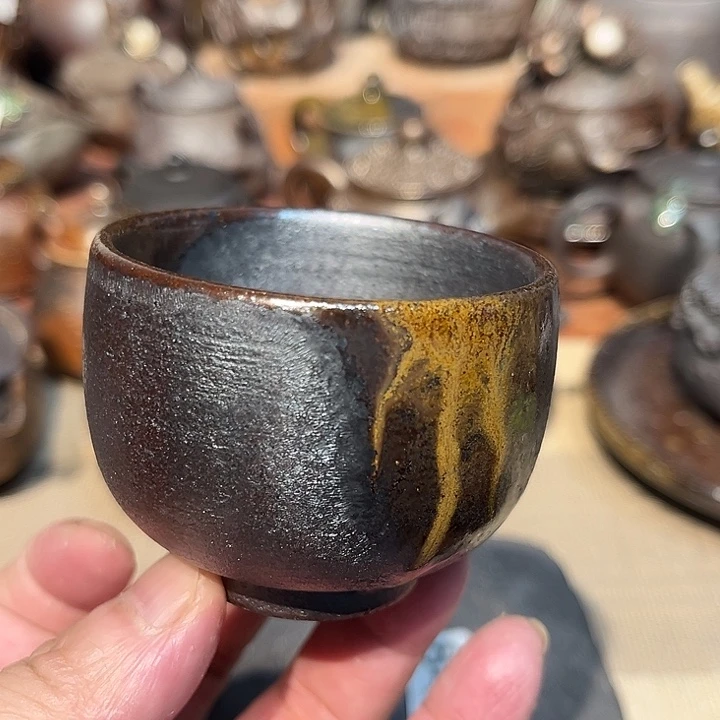 柴烧裸烧茶具放漏927