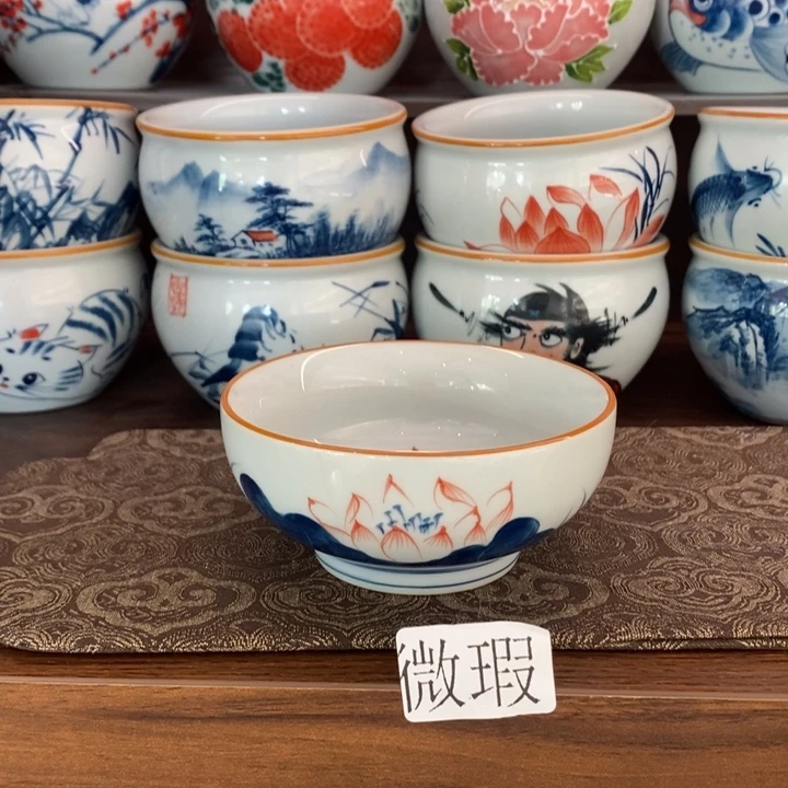 釉下老陶泥手工绘制