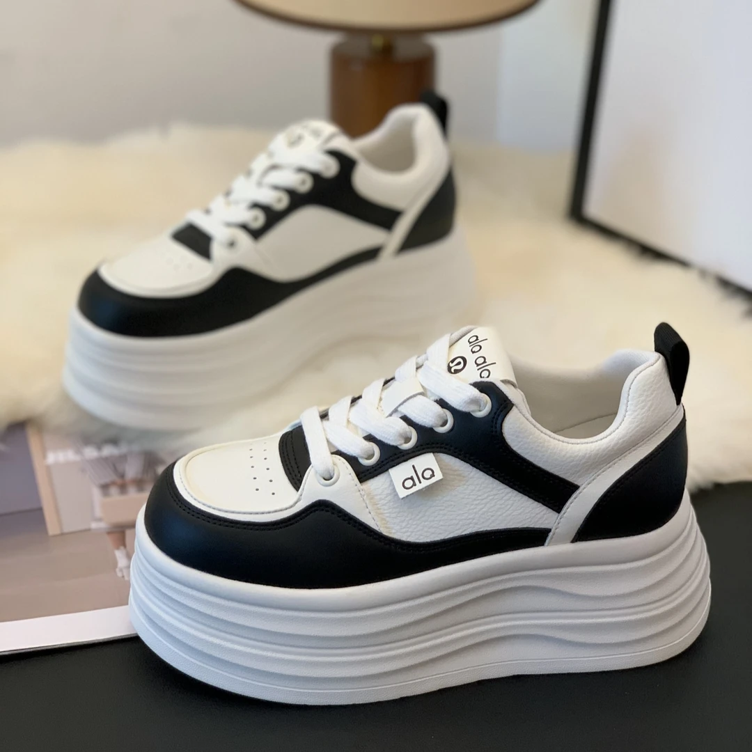 小个子福利厚底增高7cm小白鞋2025秋季新款超火百搭时尚休闲板鞋