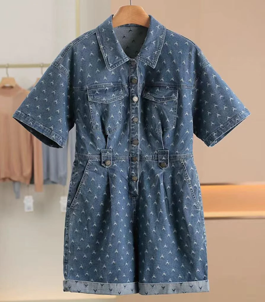 A321酷酷的蓝色牛仔连衣裙